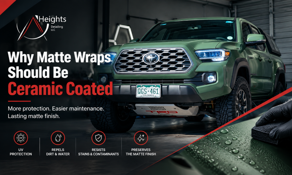 Why Matte Wraps Should Be Ceramic Coated | Heights Detailing